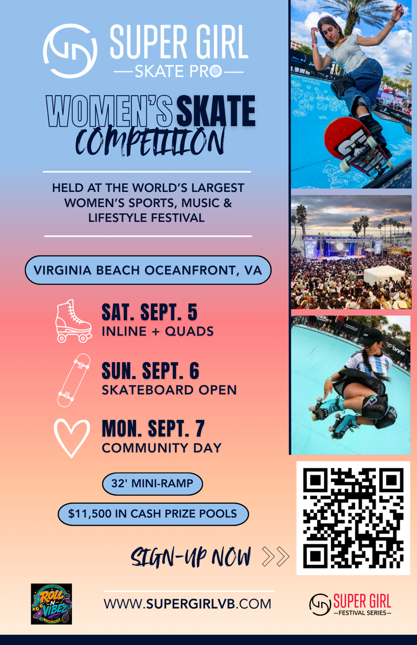 Super Girl Skate & Inline Competition Virginia Beach flyer