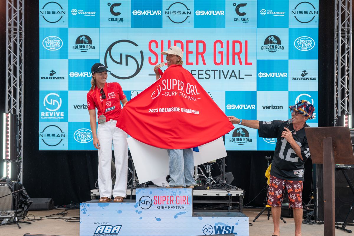 Super Girl Surf Festival Podium Oceanside 2025